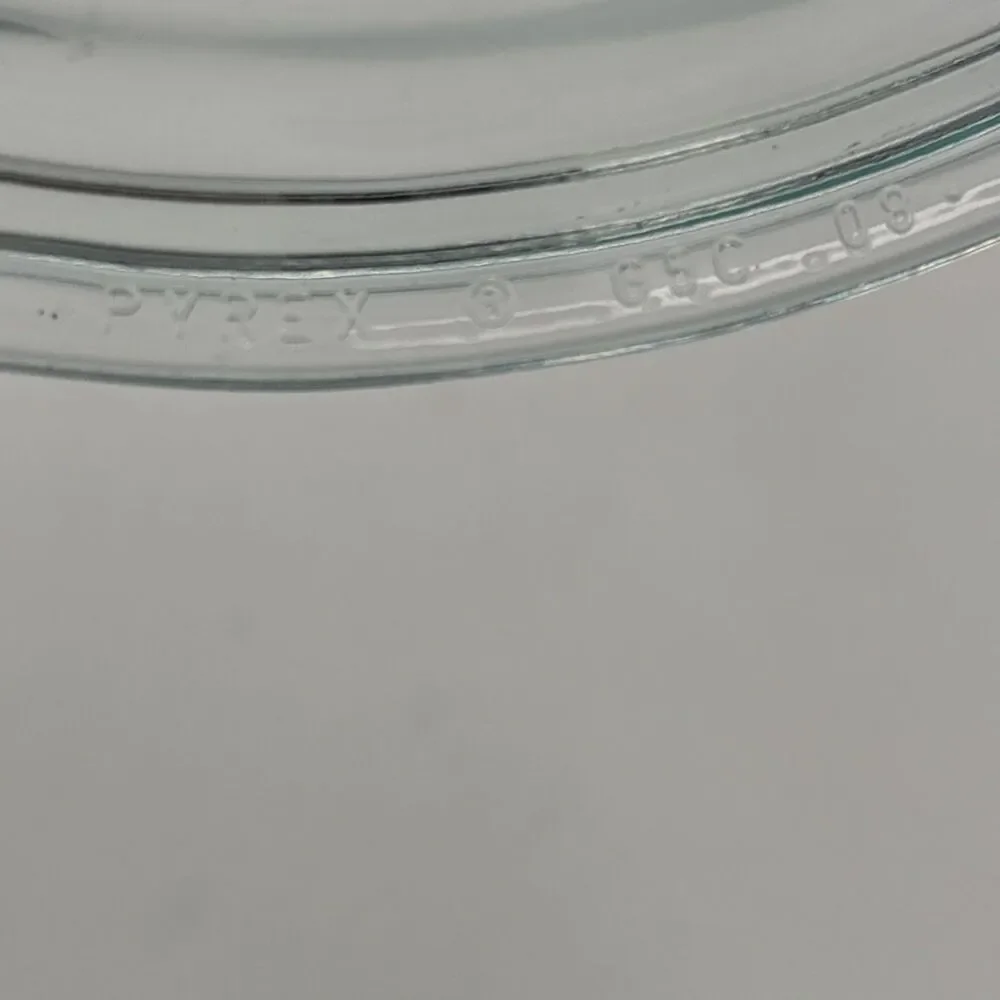Vintage Pyrex 65C Blue Tinted Clear Glass Replacement Lid 7.625” Round 1.5 Qt